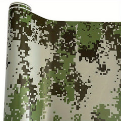 Digital Army Green Camouflage Car Wrap Foil Military Pixel Car Sticker Decal