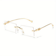Men's Metal Rimless Glasses
