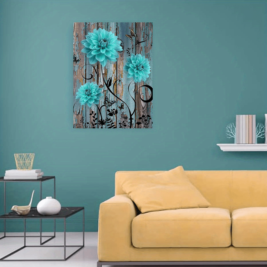 Elegant Flower Canvas Painting for Home Decor