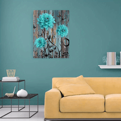 Elegant Flower Canvas Painting for Home Decor