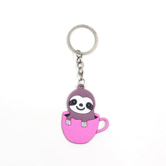 Sloth Party Favors Birthday Kit Tattoos Key Chains Hair Clips Neckla