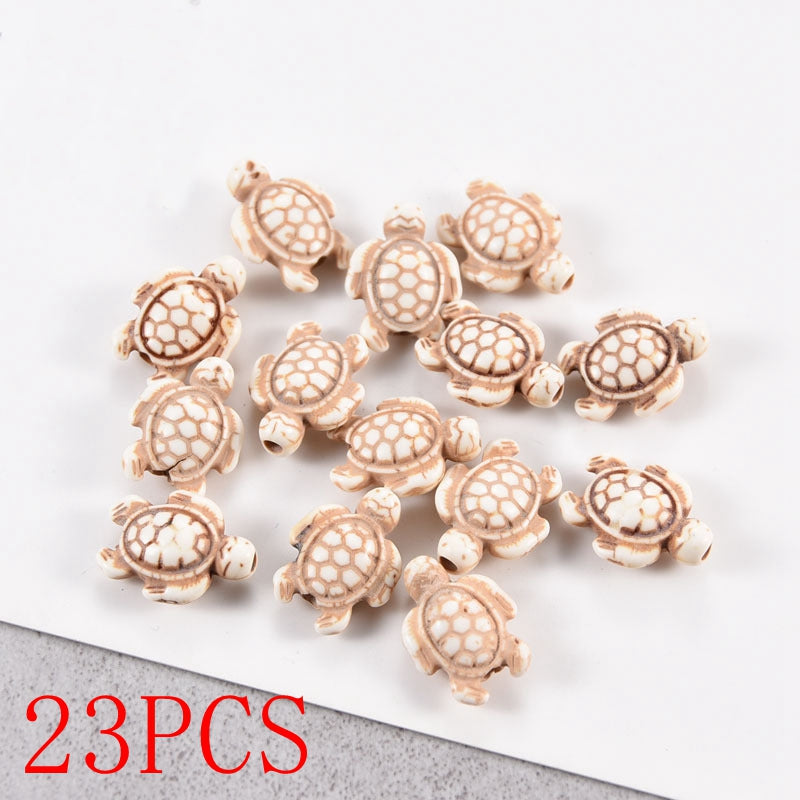 23pcs Turquoise Beaded Diy Jewelry Accessories