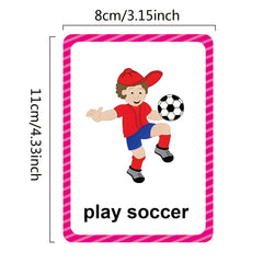 Daily Routines Flashcards for Beginning Reading