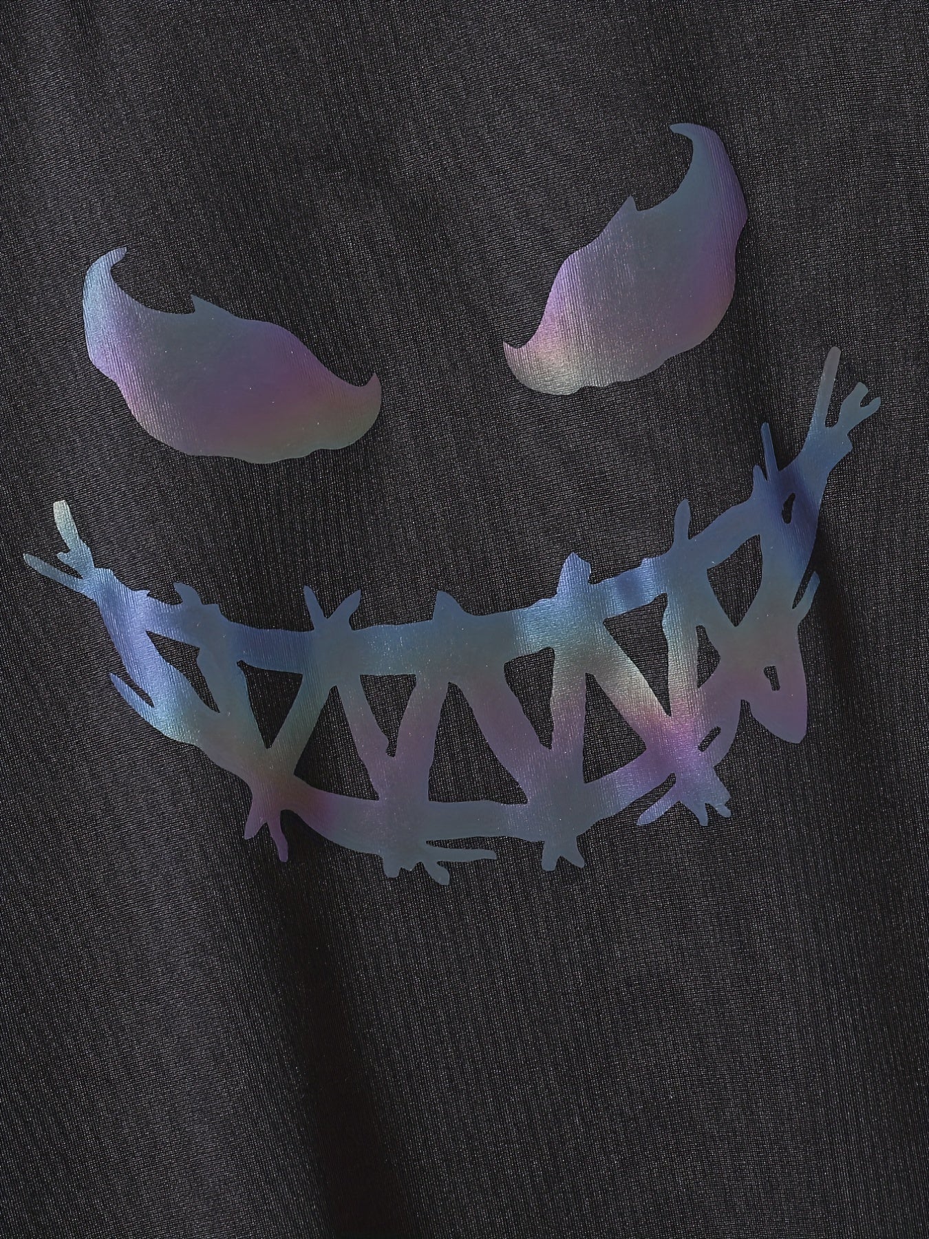 Boys Happy Face Print T-shirt & Shorts Set Summer Outfit