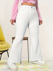  Flared Leg Button Fly Jeans