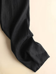  High Rise Straight Leg Trousers With Pockets