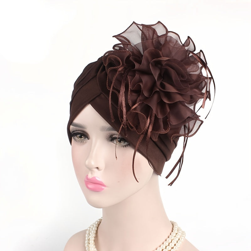 Mesh Lace Turban Cap Beanie Chemotherapy Hat