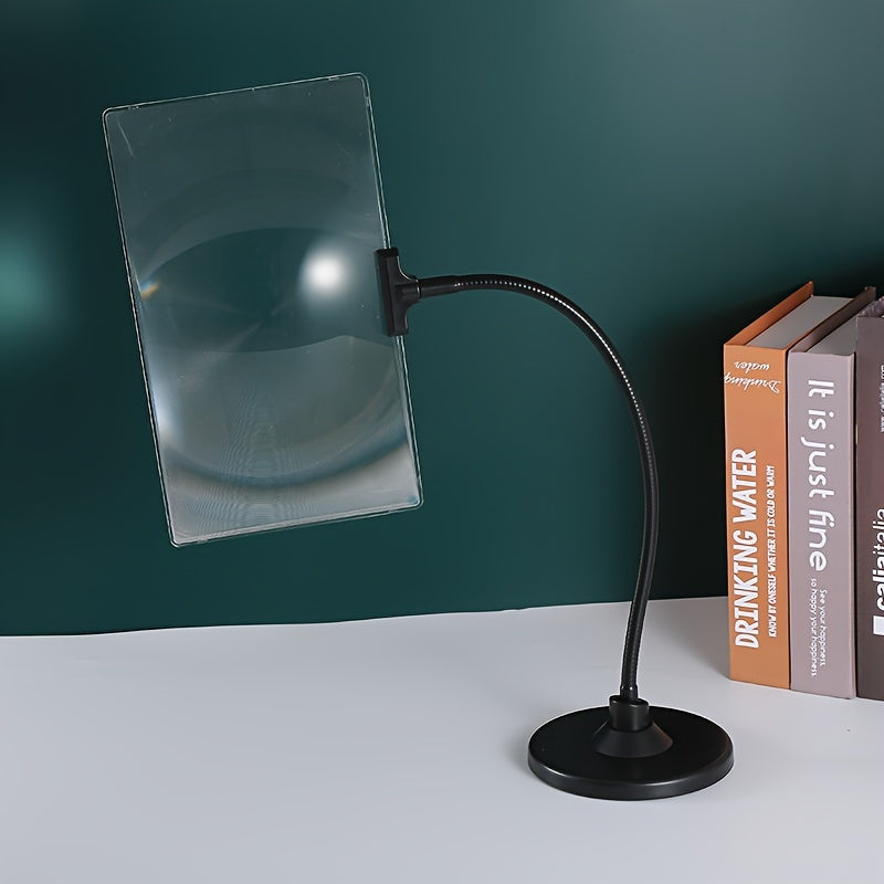 4x Magnifying Glass With Stand, Flexible Neck, 25.4 x 15.24 cm
