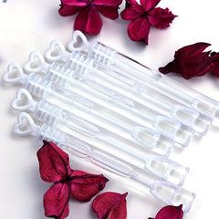48Pcs Heart Bubble Wands Party Favors for Weddings and Anniversaries
