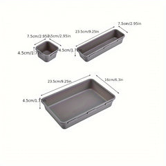 8pcs Drawer Plastic Storage Box Divider Cosmetics Desktop Finishing