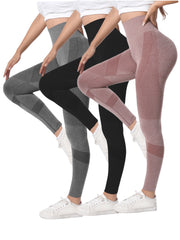 High Stretch Slim Fitted Yoga Leggings 3pcs Set