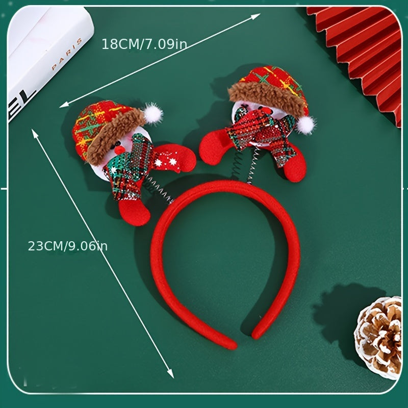 Christmas Party Supplies Bear Head Hair Hoop Holiday Props Headwear