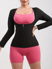 Women's Slimming Long Sleeve Sweat Shirt for Weight Loss