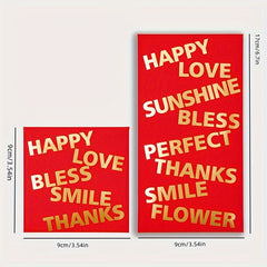 6pcs Hard Paper Red Envelopes, Golden Stamping, Lucky Money Bags