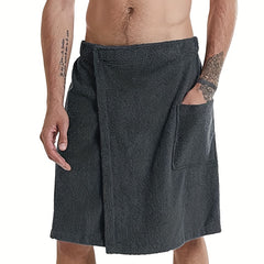 Men's Wearable Bath Towel 63.5x121 with Pocket