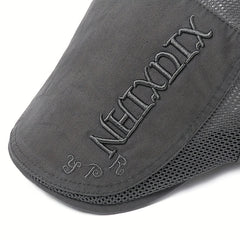 Men's Summer Beret Mesh Cap Sun Visor Flat Cap Adjustable Newsboy Cap
