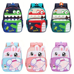 Kindergarten Cartoon Schoolbag Boys Girls Dinosaur Rabbit Backpack