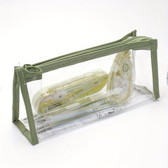 Clear Transparent Marker Pouch with Zipper for Stationery and Makeup
