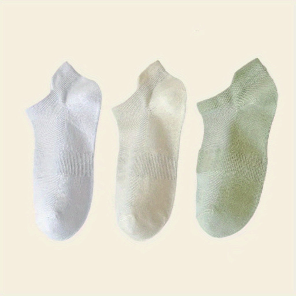 3 Pairs Soft Lightweight Low Cut Ankle Socks Women's Stockings