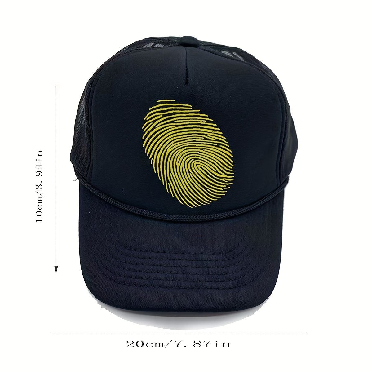 Fingerprint Couple Mesh Cap Sun Protection Baseball Hat Hip hop C