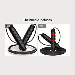 Adjustable Tangle Jump Rope for Rapid Speed Fitness Sports Gym & Weight Loss