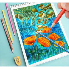 36 Colored Pencils & Sketchbook Set