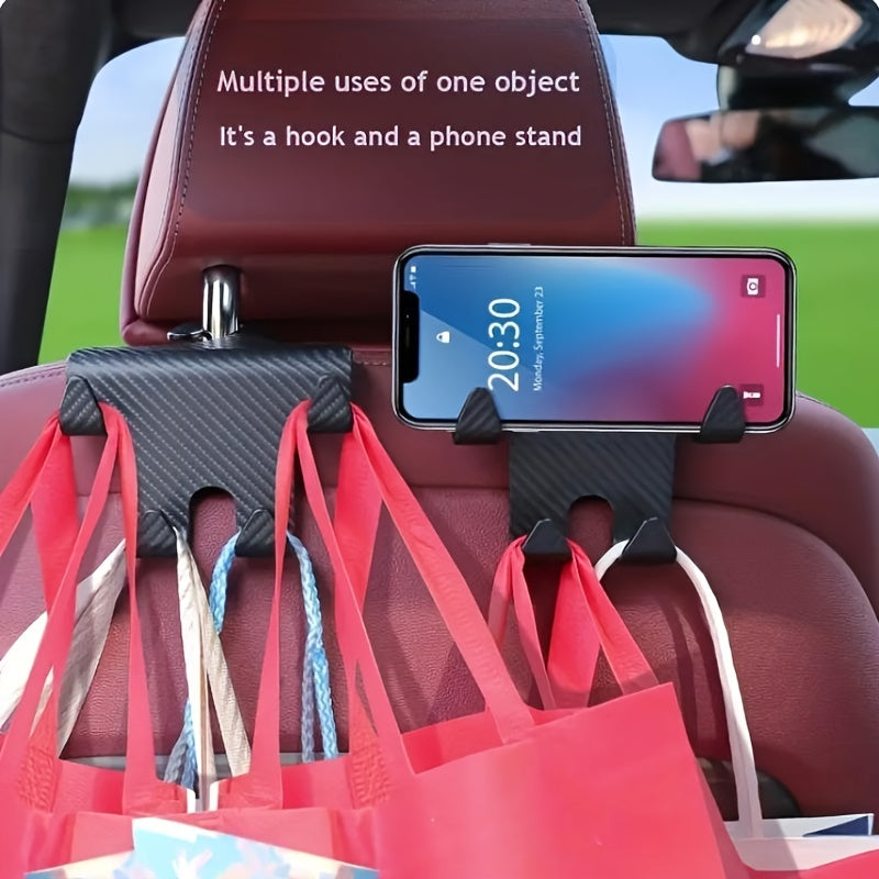 4PCS Car Back Seat Hook Hanger Storage Organizer Car Hooks For Purses & Bags