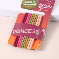 10pcs Girls Hair Tie Colorful Elastic Scrunchie Ponytail Holder