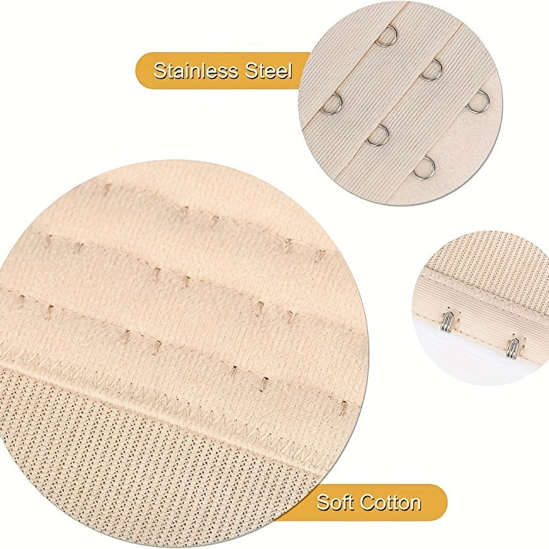 3pcs 2 Hooks Bra Extenders Comfortable Adjustable Bra Band