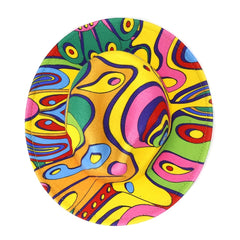 Graffiti Fedora Sun Hat Jazz Hat British Style Top Hat