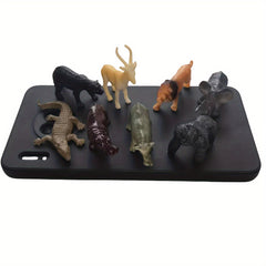 12-Piece Wildlife Figurines Set for Ages 3+: Lion Tiger Crocodile Giraffe Zebra