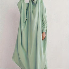  Abaya Dress Women's Plus Solid Long Sleeve Loose Full Length Dress