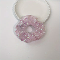 LED Lighting Sequin Scrunchies Hair Tie Bracelet For Halloween Christmas