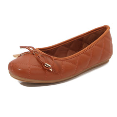 Bow Decor Square Toe Ballet Flats for Women