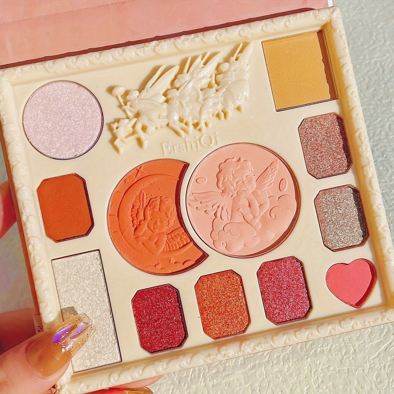 Embossed Angel Eyeshadow Palette Matte & Pearly Finish