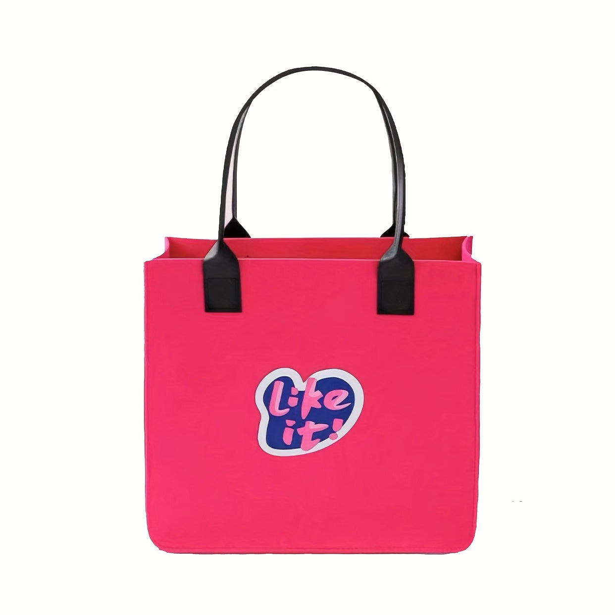Large Capacity Eco Friendly Solid Felt Tote Bag