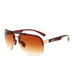 Polarized Semi Rimless Driving Sunglasses UV400