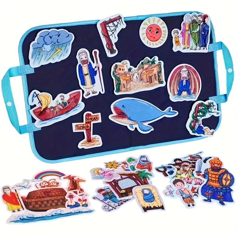 Interactive Learning Felt Story Board Set - Bible Theme Church & Home