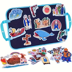 Interactive Learning Felt Story Board Set - Bible Theme Church & Home