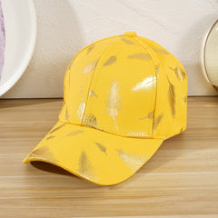 Retro Bronzing Feather Baseball Cap