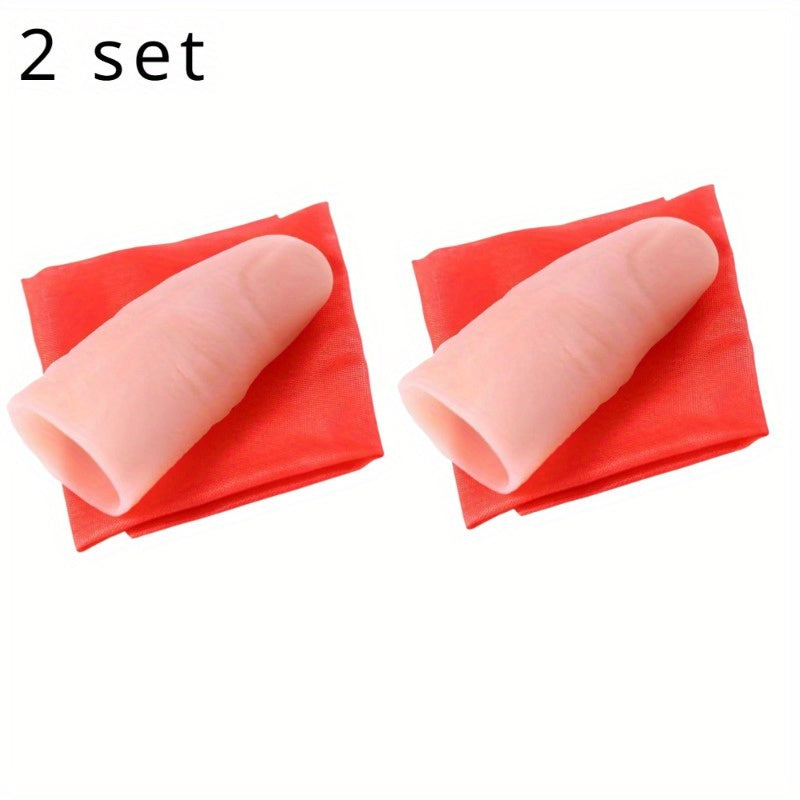 Magic Disappearing Finger Trick Scarf Red
