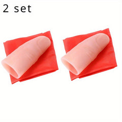 Magic Disappearing Finger Trick Scarf Red