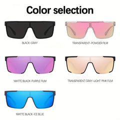 Polarized UV400 Sunglasses Photochromic One Piece for Outdoor Sports