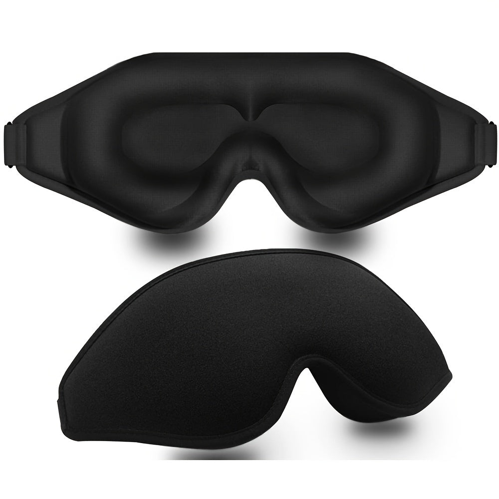 Blockout Light 3D Contoured Eye Mask with Adjustable Strap