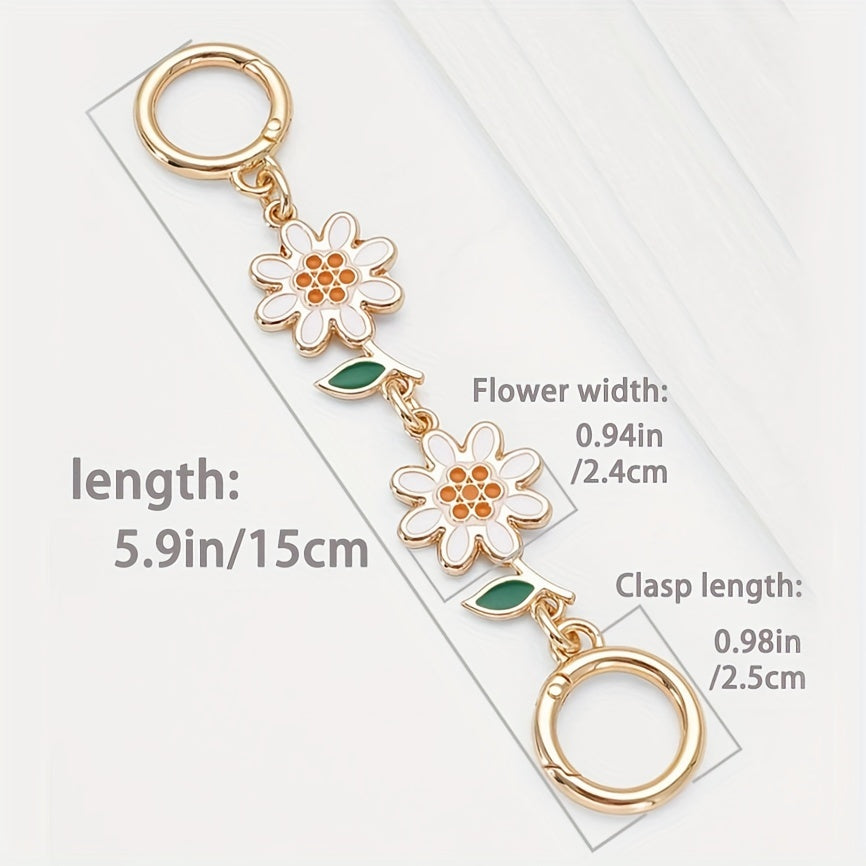 Metal Textured Purse Strap Extender Chain for Handbags