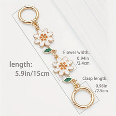 Metal Textured Purse Strap Extender Chain for Handbags