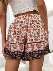 Boho Beach Wide Leg Shorts Women's Clothing