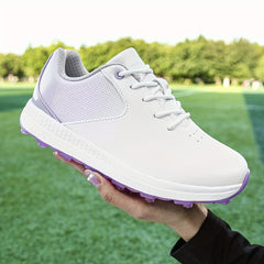 Women's Waterproof Spike Sneakers Non Slip Golf Shoes