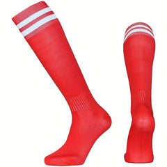 Unisex Over The Calf Athletic Socks Soccer Football Non Slip Sweat Absorbent