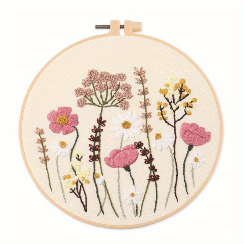 DIY Embroidery Kit Bag Cross Stitch Material Set Manual